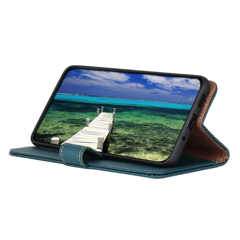 Flipové Pouzdro Na Samsung Galaxy A22 5G Zrnitá Kůže Khazneh