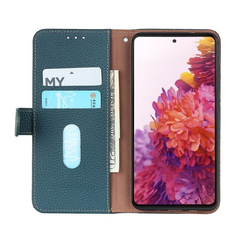 Flipové Pouzdro Na Samsung Galaxy A22 5G Zrnitá Kůže Khazneh
