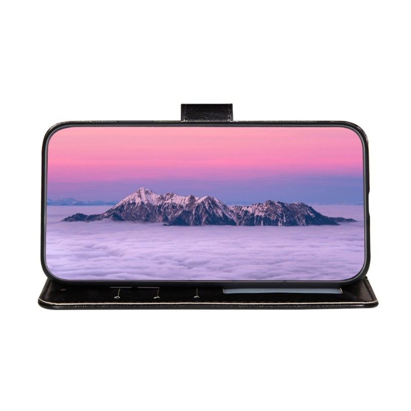 Kožené Pouzdro Na Samsung Galaxy A22 5G Flipové Pouzdro Držák Klopové Karty