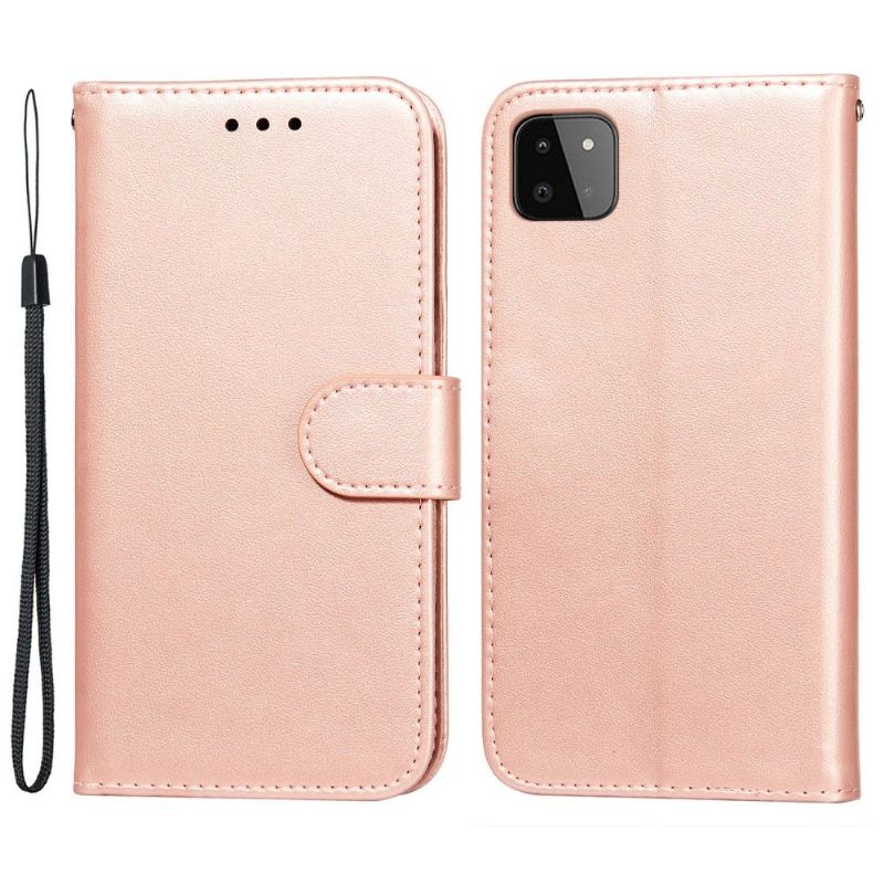 Kožené Pouzdro Na Samsung Galaxy A22 5G Flipové Pouzdro Držák Klopové Karty