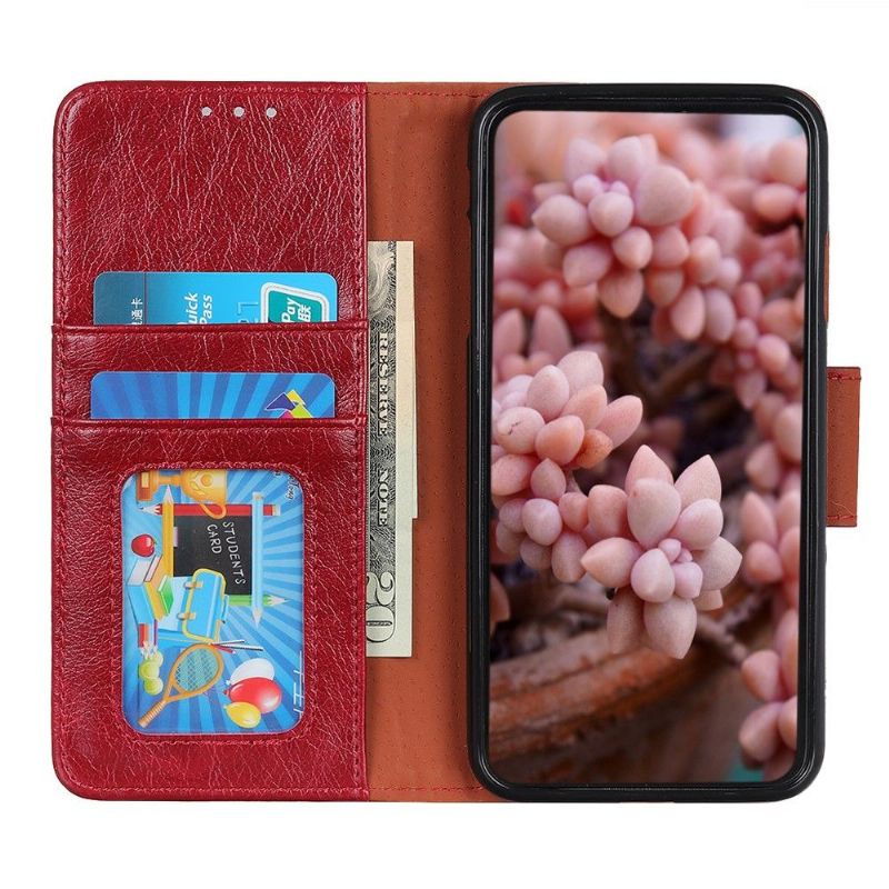 Kožené Pouzdro Na Samsung Galaxy A22 5G Imitace Kůže Nappa