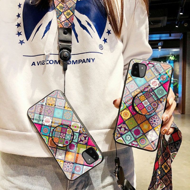 Kryt Na Samsung Galaxy A22 5G Mandalový Kaleidoskop Se Stojanem