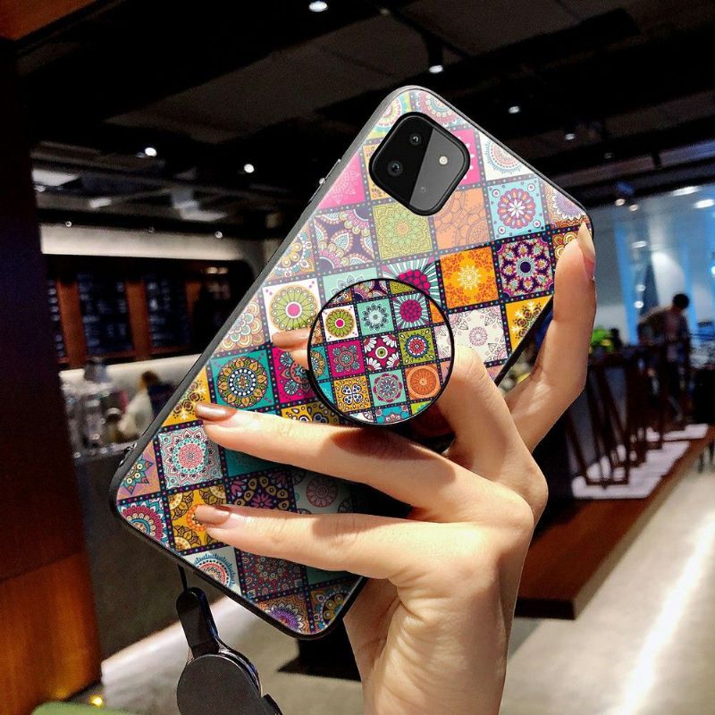 Kryt Na Samsung Galaxy A22 5G Mandalový Kaleidoskop Se Stojanem
