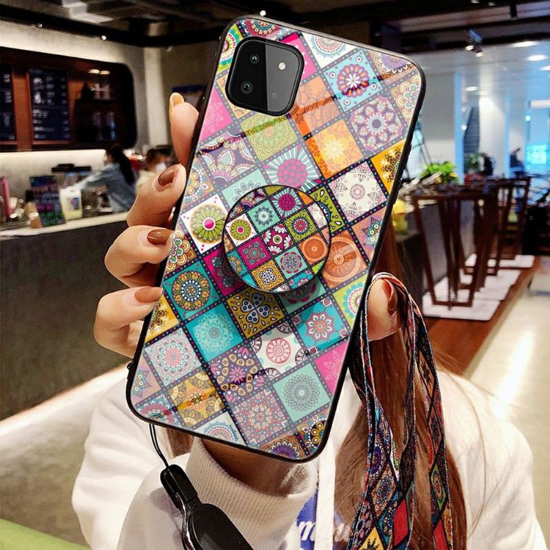 Kryt Na Samsung Galaxy A22 5G Mandalový Kaleidoskop Se Stojanem