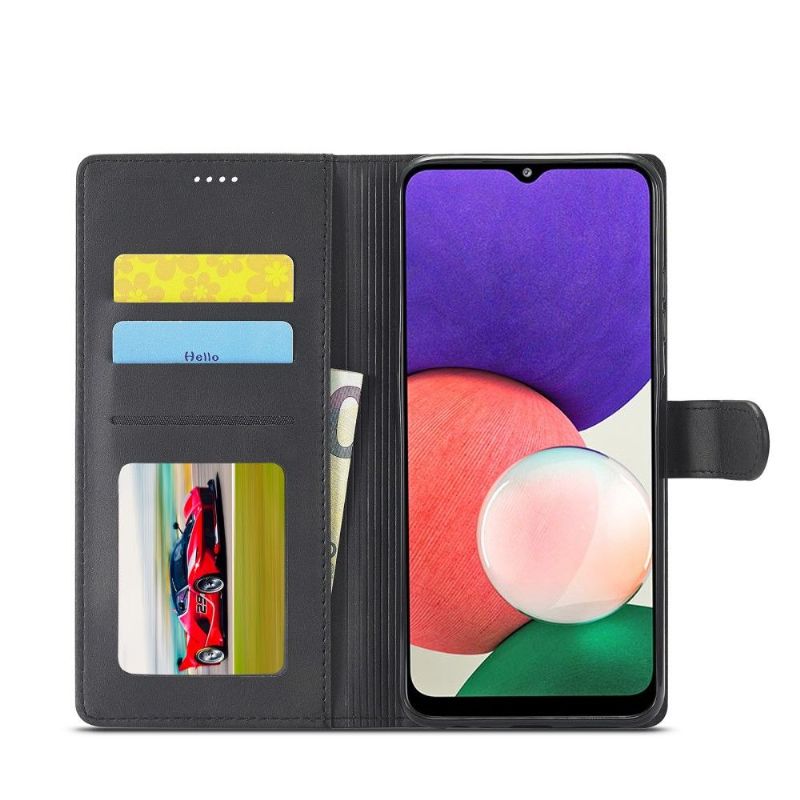 Pouzdra Na Samsung Galaxy A22 5G Flipové Pouzdro Kožený Efekt Lc.imeeke