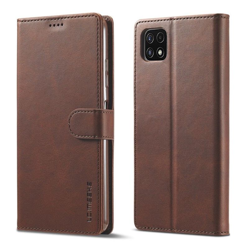 Pouzdra Na Samsung Galaxy A22 5G Flipové Pouzdro Kožený Efekt Lc.imeeke