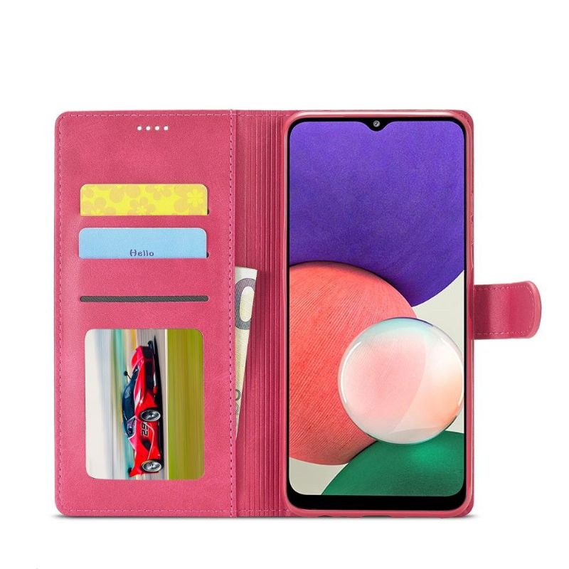 Pouzdra Na Samsung Galaxy A22 5G Flipové Pouzdro Kožený Efekt Lc.imeeke