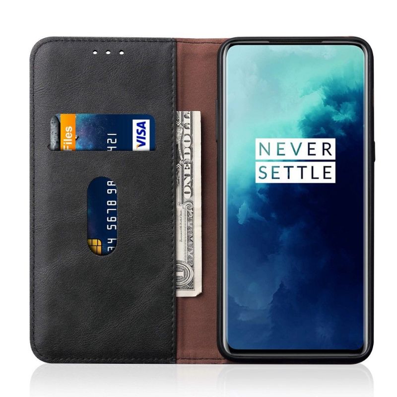 Flipové Pouzdro Na OnePlus 7T Držák Karet Z Nebeské Umělé Kůže