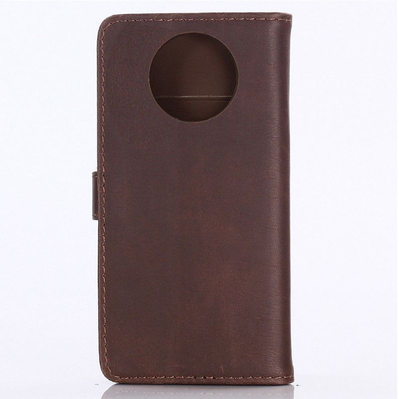 Flipové Pouzdro Na OnePlus 7T Retro Umělá Kůže