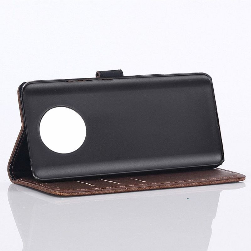Flipové Pouzdro Na OnePlus 7T Retro Umělá Kůže