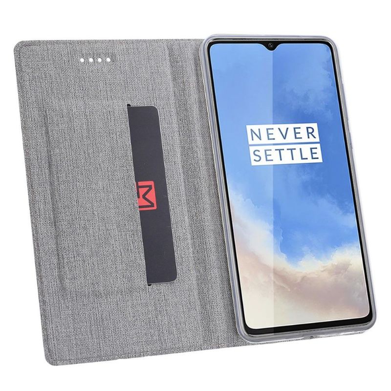 Kožené Pouzdro Na OnePlus 7T Funkce Podpory Vzpěr