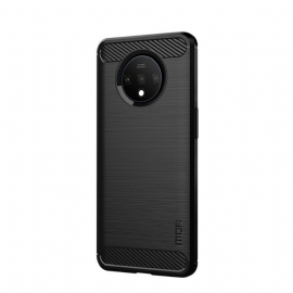 Kryt Na OnePlus 7T Kartáčovaný Efekt Mofi - Černá