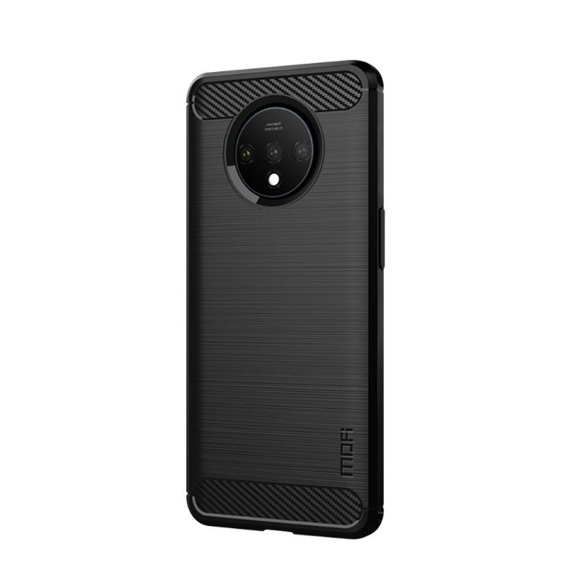 Kryt Na OnePlus 7T Kartáčovaný Efekt Mofi - Černá