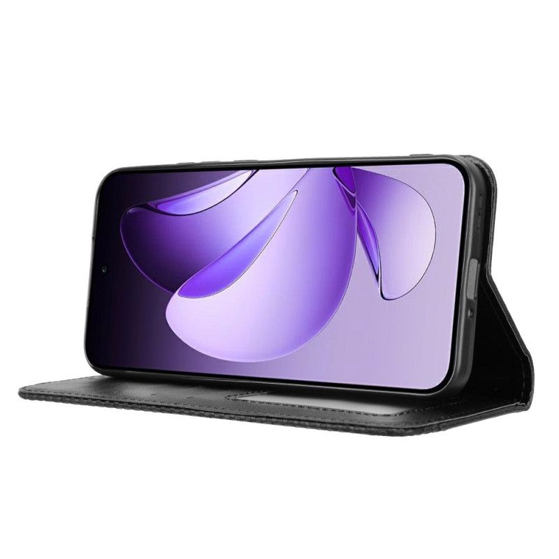 Kožené Pouzdro Folio Na Oppo Reno 13 5g Vintage Frieze