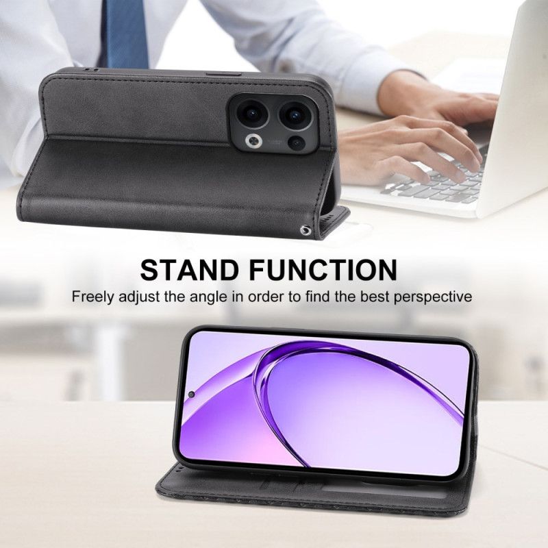 Kožené Pouzdro Oppo Reno 13 5g Kosočtvercový Vzor S Popruhem