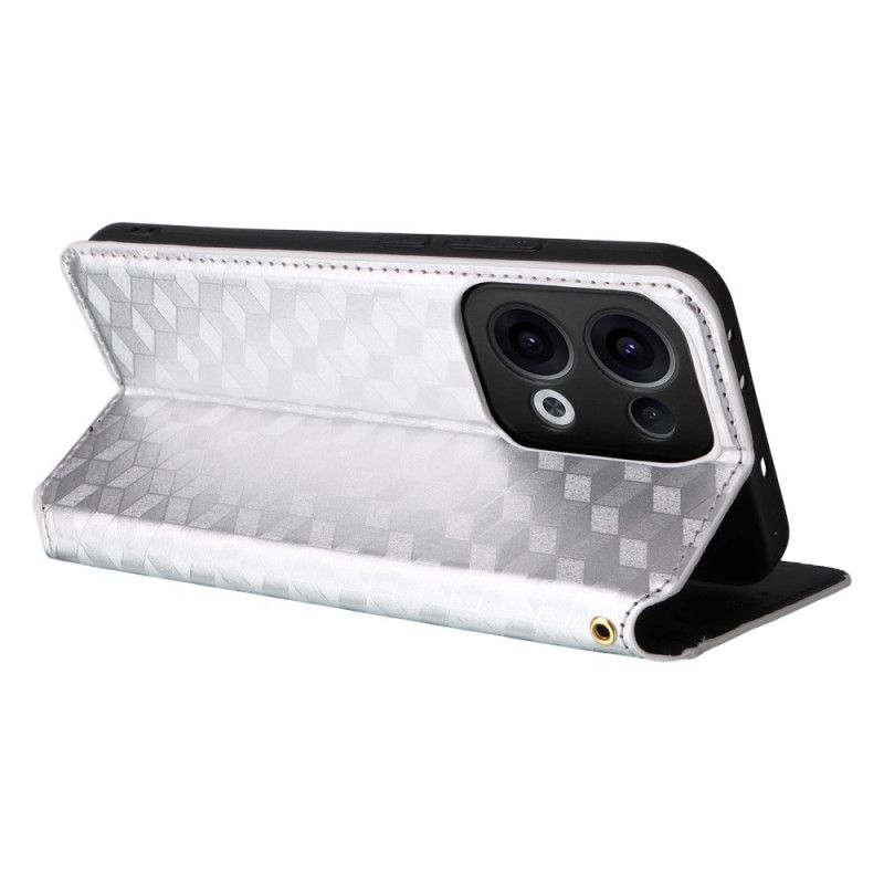 Kožené Pouzdro Oppo Reno 13 5g Kryty Na Mobil 3d Diamanty