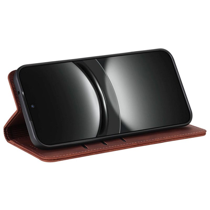 Kožený Kryt Na Oppo Reno 13 5g Kožený Efekt Azns