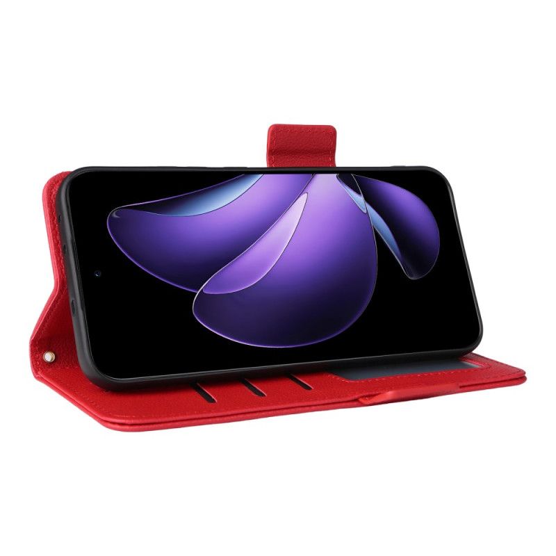 Kožený Kryt Na Oppo Reno 13 5g Řemínek Z Umělé Kůže Liči