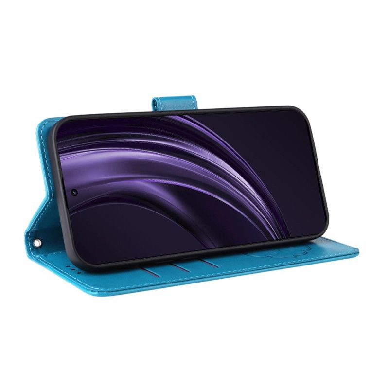 Kožený Kryt Oppo Reno 13 5g Květinový Vzor