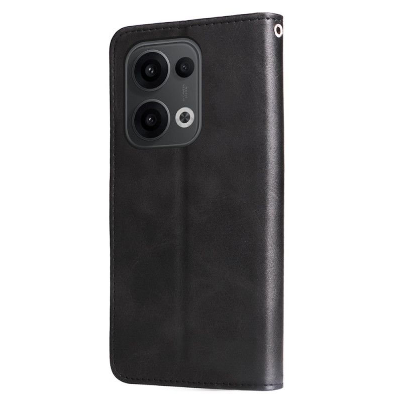 Kožený Kryt Oppo Reno 13 5g Pouzdro Na Zip