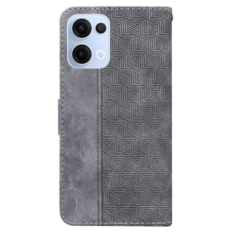 Kožený Kryt Oppo Reno 13 5g Tkaný Vzor