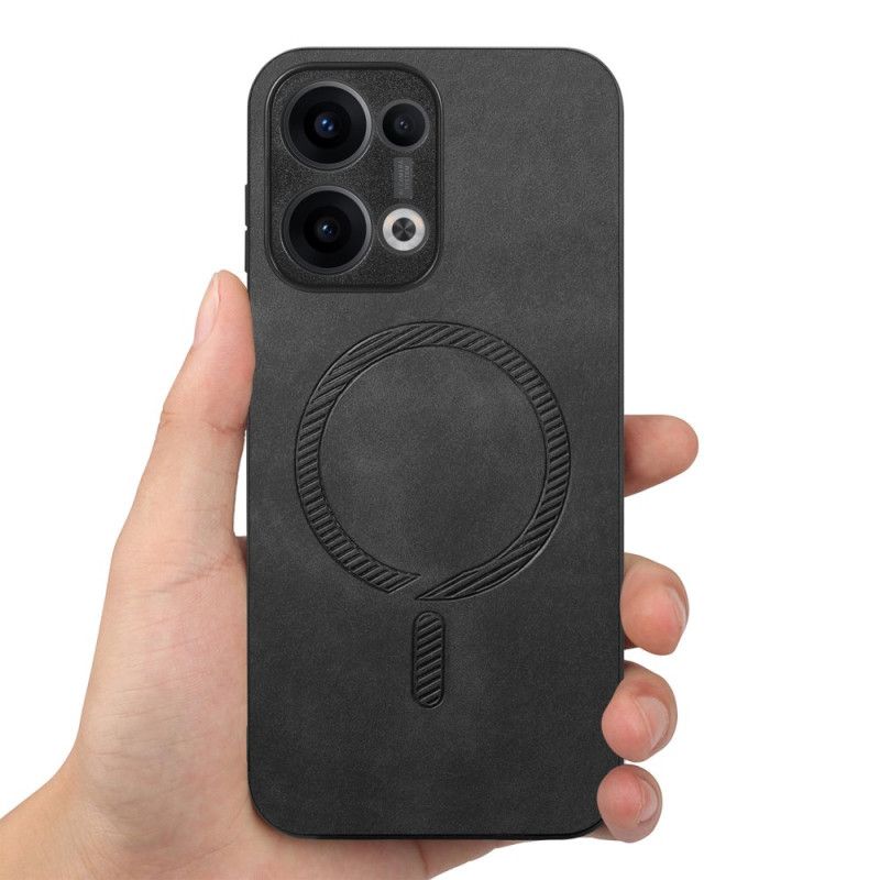 Kryt Oppo Reno 13 5g Kompatibilní S Magsafe Kožený Efekt