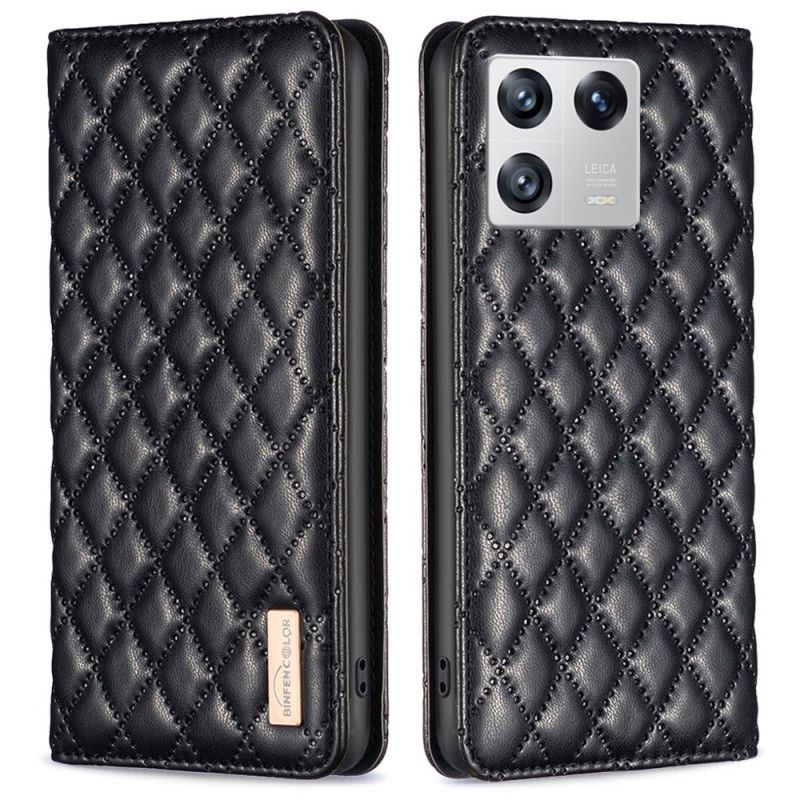 Kryty Na Mobil Na Xiaomi 13 Flipové Pouzdro Binfen Barevný Styl Prošívané