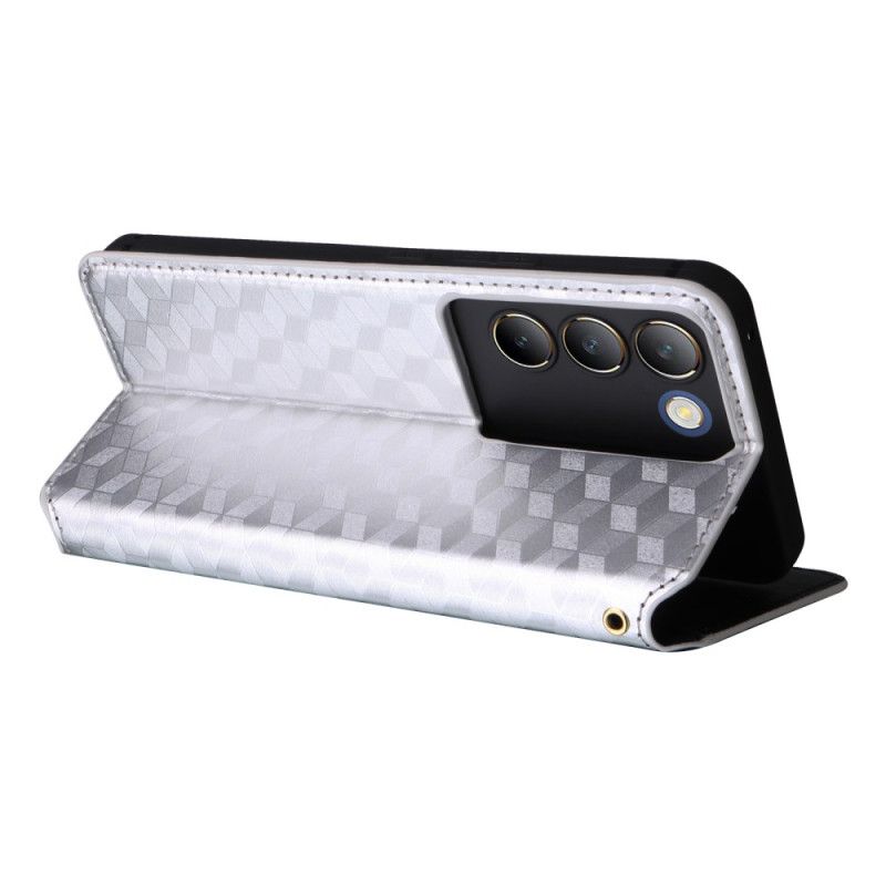 Kožené Pouzdro Folio Vivo V40 Se 5g Diamanty