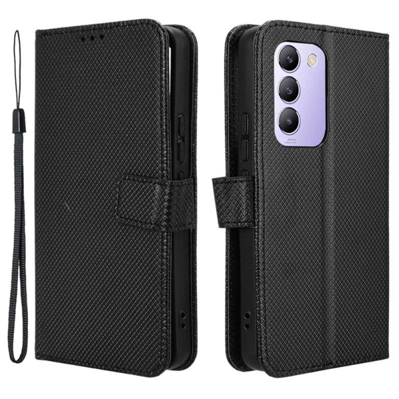 Kožený Kryt Vivo V40 Se 5g Diamantová Textura