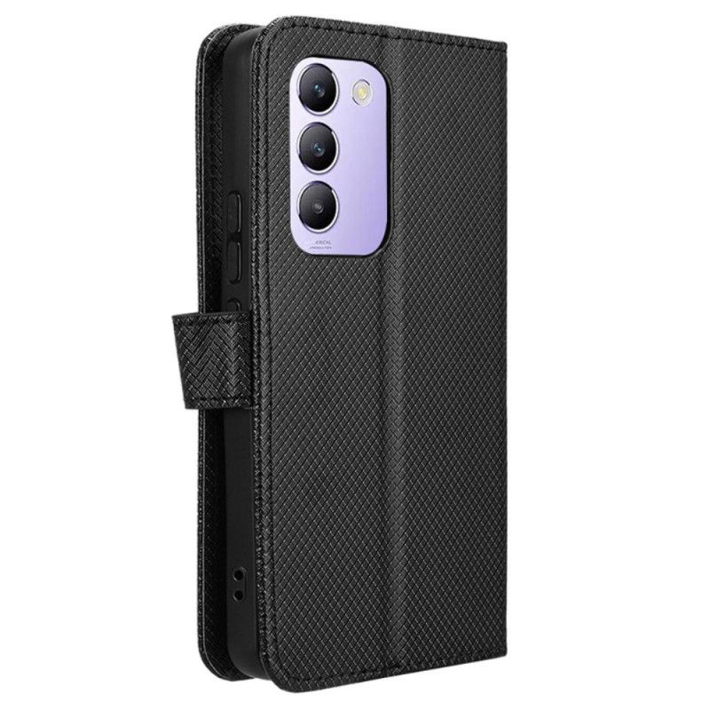 Kožený Kryt Vivo V40 Se 5g Diamantová Textura