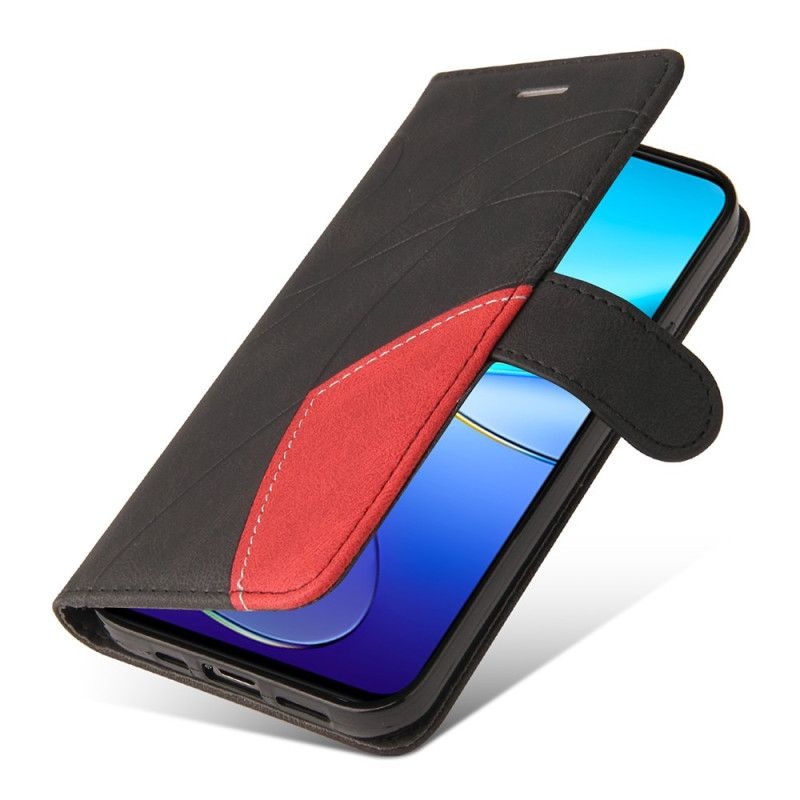 Kožený Kryt Vivo V40 Se 5g Dvoubarevné Vlnění