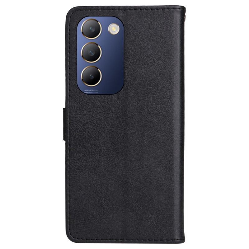 Kožený Kryt Vivo V40 Se 5g Jednoduchá Umělá Kůže