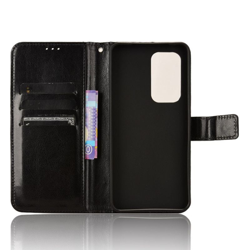 Kožený Kryt Vivo V40 Se 5g Okázalá Umělá Kůže S Páskem