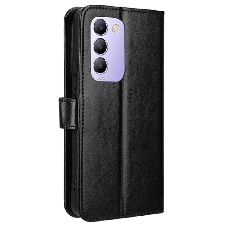 Kožený Kryt Vivo V40 Se 5g Okázalá Umělá Kůže S Páskem