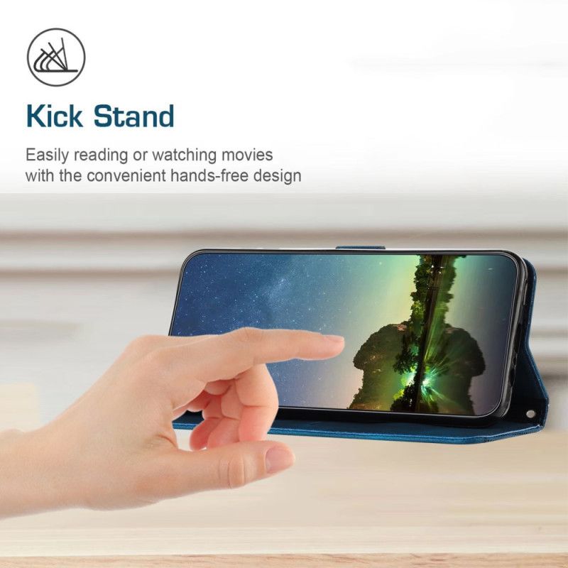 Kožený Kryt Vivo V40 Se 5g Trojúhelníkové Vzory Řemínků