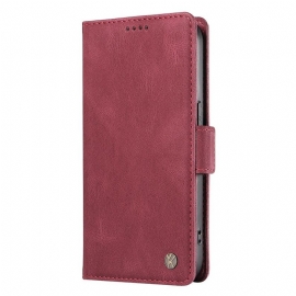 Kožený Kryt Vivo V40 Se 5g Yikatu Semiš Efekt