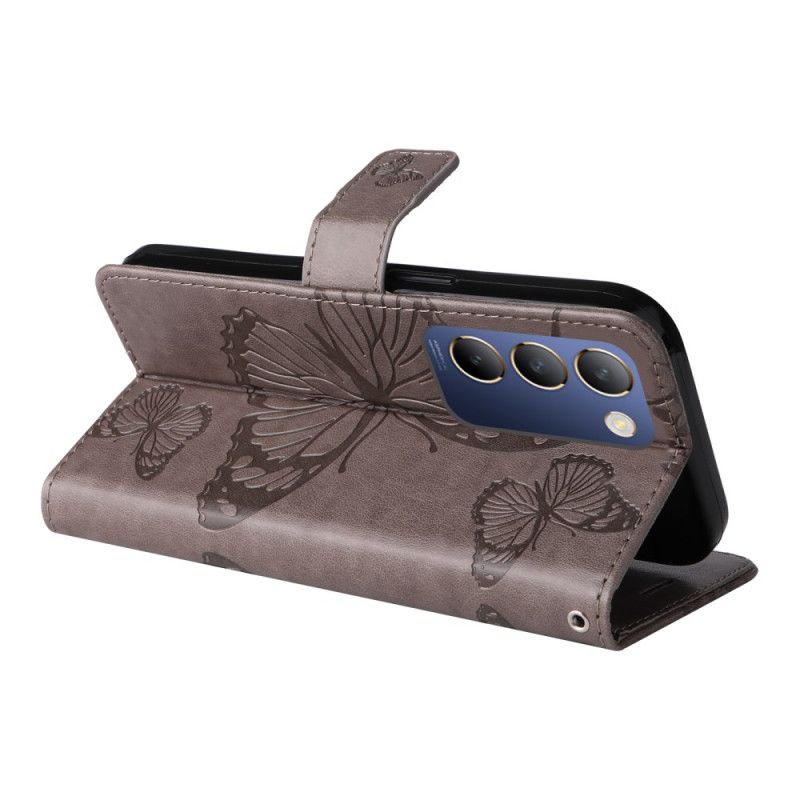 Peněženková Pouzdra Vivo V40 Se 5g Kryty Na Mobil Obří Motýli