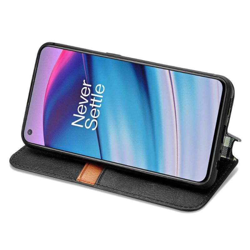 Flipové Pouzdro Na OnePlus Nord CE 5G Držák Karty Kub Design