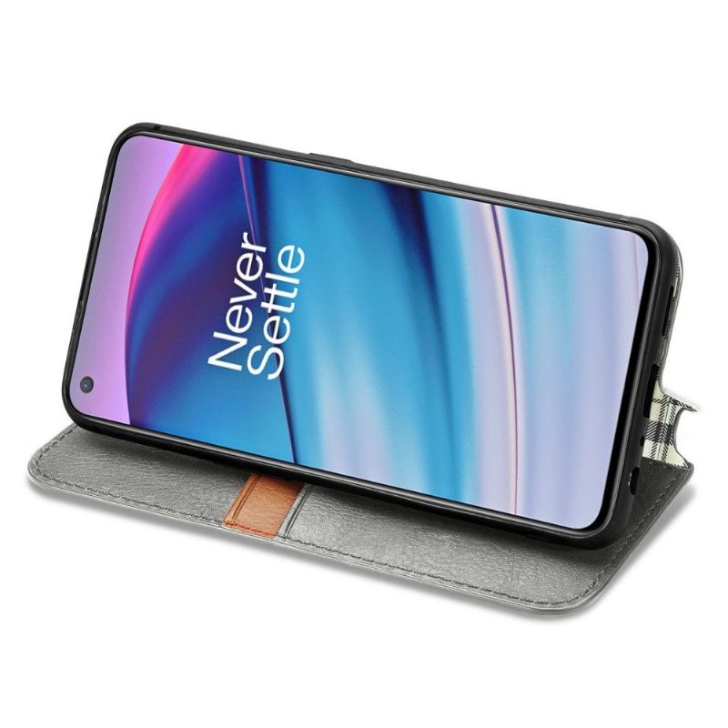 Flipové Pouzdro Na OnePlus Nord CE 5G Držák Karty Kub Design