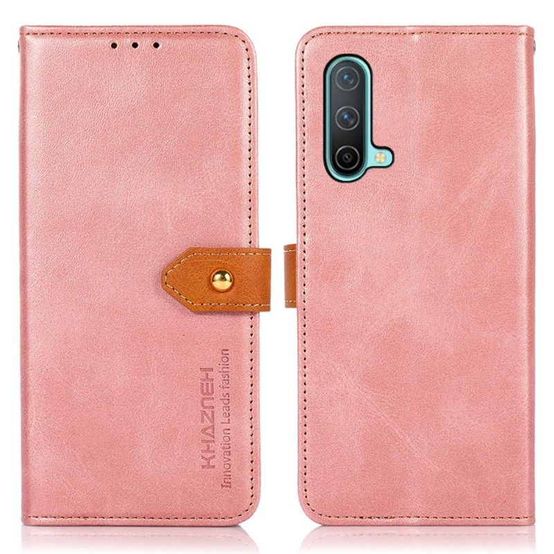 Flipové Pouzdro Na OnePlus Nord CE 5G Khazneh Faux Leather Bicolor