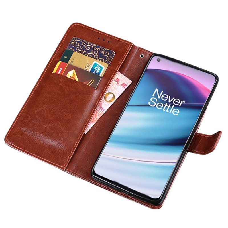 Flipové Pouzdro Na OnePlus Nord CE 5G Kožené Pouzdro Kožený Efekt Idewei Folio