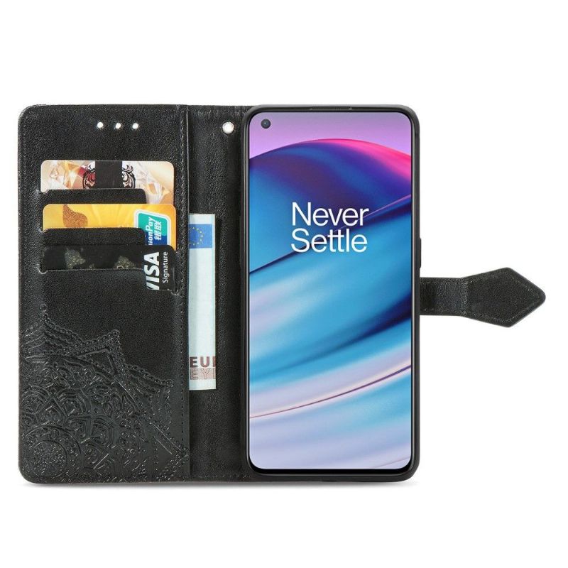 Flipové Pouzdro Na OnePlus Nord CE 5G Mandala Reliéf Z Umělé Kůže