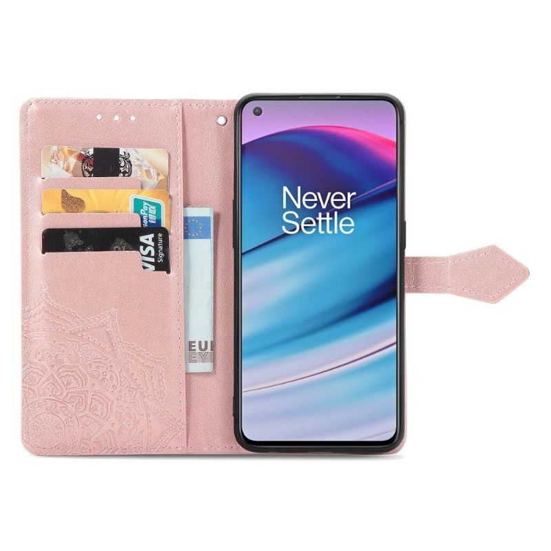 Flipové Pouzdro Na OnePlus Nord CE 5G Mandala Reliéf Z Umělé Kůže