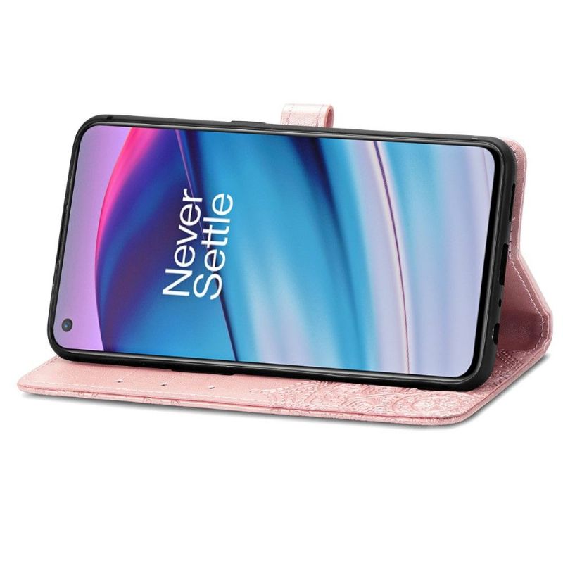 Flipové Pouzdro Na OnePlus Nord CE 5G Mandala Reliéf Z Umělé Kůže