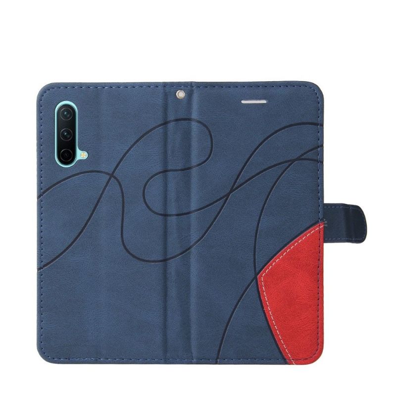 Kožené Pouzdro Na OnePlus Nord CE 5G Dvoubarevné Umělecké