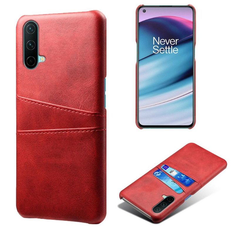 Kryt Na OnePlus Nord CE 5G Kožený Držák Karet S Efekty