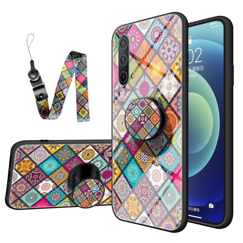 Kryt Na OnePlus Nord CE 5G Mandalový Kaleidoskop Se Stojanem