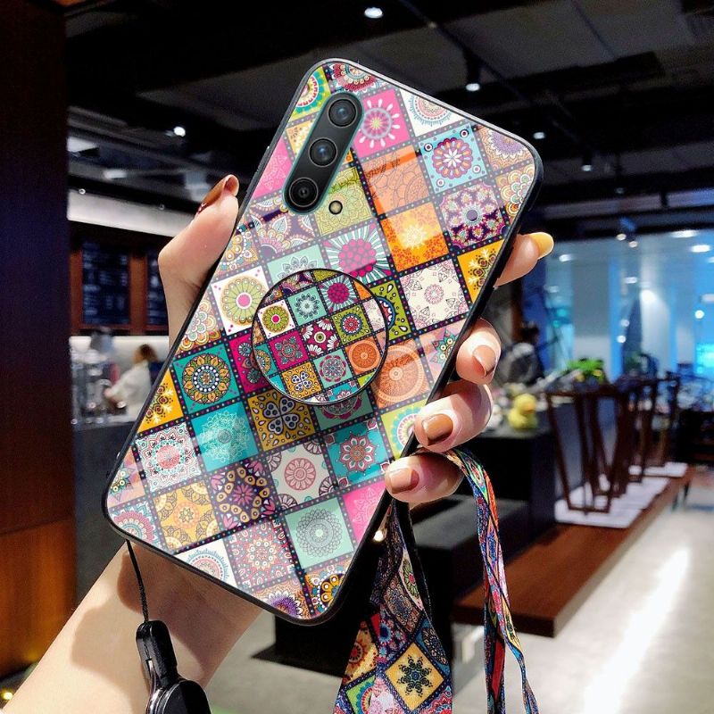 Kryt Na OnePlus Nord CE 5G Mandalový Kaleidoskop Se Stojanem