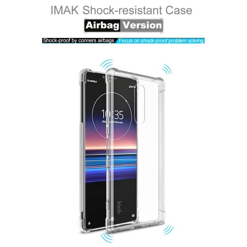 Kryt Na Sony Xperia 1 Transparentní + Ochranná Fólie