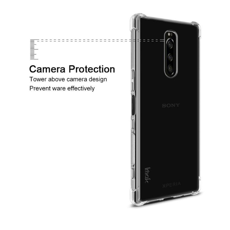 Kryt Na Sony Xperia 1 Transparentní + Ochranná Fólie